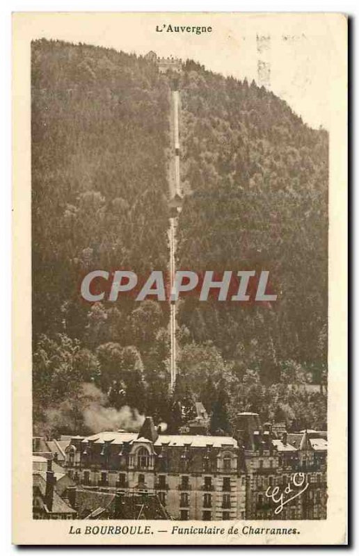 Old Postcard Auvergne La Bourboule Funicular of Charrannes