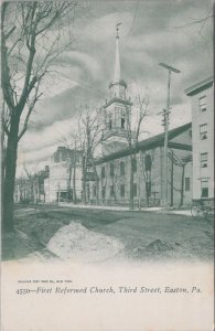 Postcard First Reformed Church Third Street Easton PA