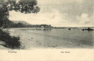 straits settlements, Malay Malaysia, PENANG, Sea Beach (1899) Postcard