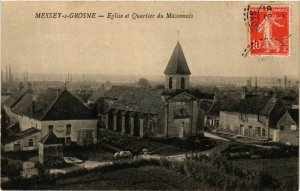 CPA Messey s Grosne Eglise et Quartier du Maconnain FRANCE (953718)