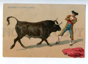 187581 SPAIN Great CORRIDA Matador BULL FIGHTING Vintage PC