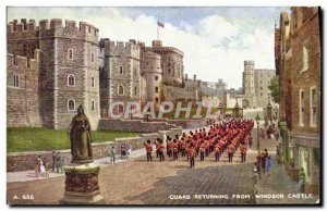 Postcard Old Guard Returning From Windsor Castle London