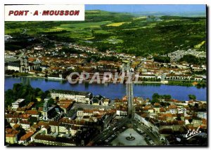 Modern Postcard Pont a Mousson Meurthe et Moselle Aerial view
