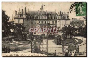 Old Postcard Arcachon Cote d & # 39argent Casino Beach