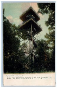 The Observatory Ringing Rocks Park Pottstown Pennsylvania PA Rotograph Postcard