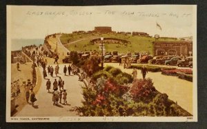 Vintage Hand Colored Postcard The Wish Tower Eastbourne Sussex England UK