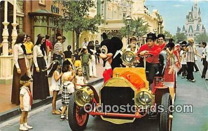 Riding Down Main Street, USA Mickey Mouse Walt Disney World, FL, USA 1974 