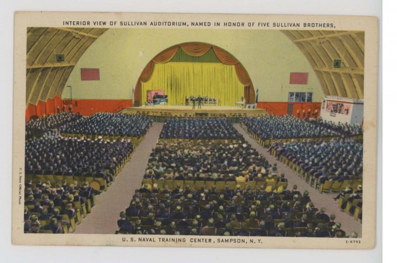 NY - Sampson. US Naval Training Center, Sullivan Auditorium Interior