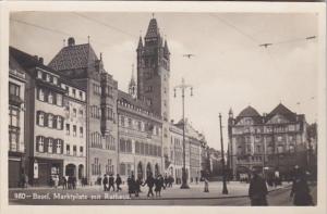 Switzerland Basel Marktplatz mit Rathaus Photo