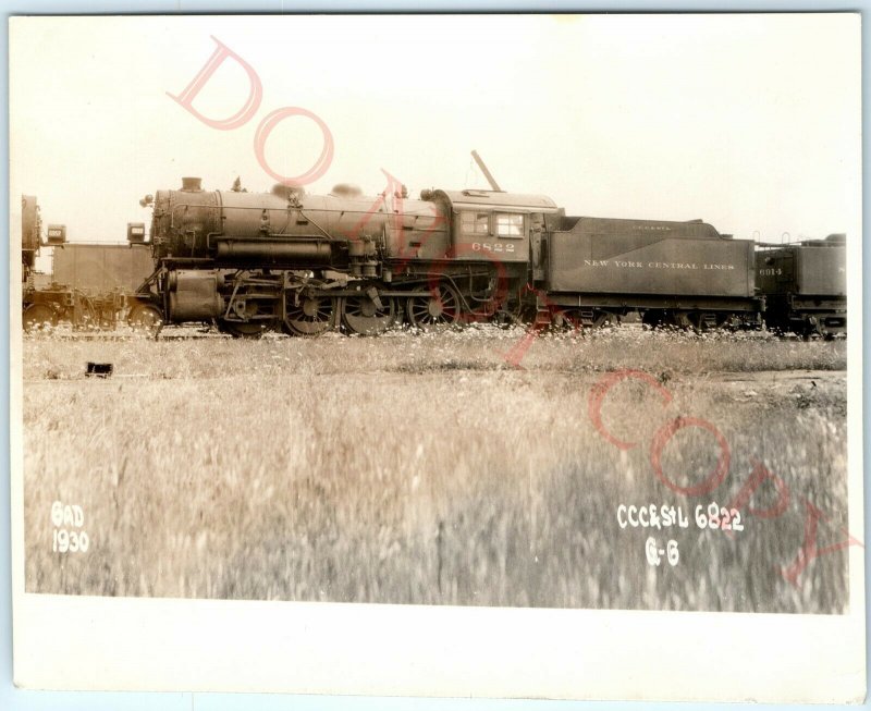 1930 Beech Grove, IN CCC&StL 6822 Locomotive RPPC NYCRR New York Railway Vtg A49