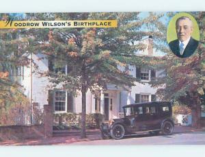 1980's ANTIQUE CAR AT WOODROW WILSON HOME Staunton By Harrisonburg VA d0238