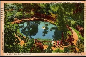 Vintage Postcard The Blue Hole Castalia, Ohio KC7