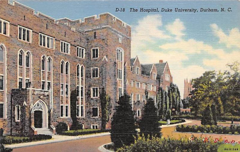 The Hospital, Duke University, Durham, NC, USA The  Duke University, Durham, ...