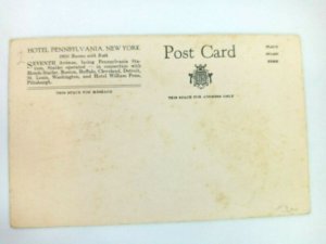 Vintage Postcard Hotel Pennsylvania 7th Ave facing PA Station New York City NY