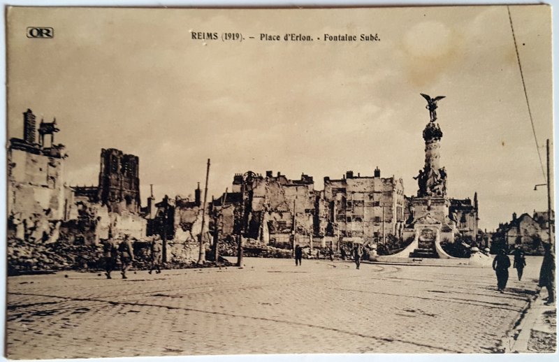 7 VINTAGE POSTCARDS OF REIMS. Printer: OR. UNUSED!!!