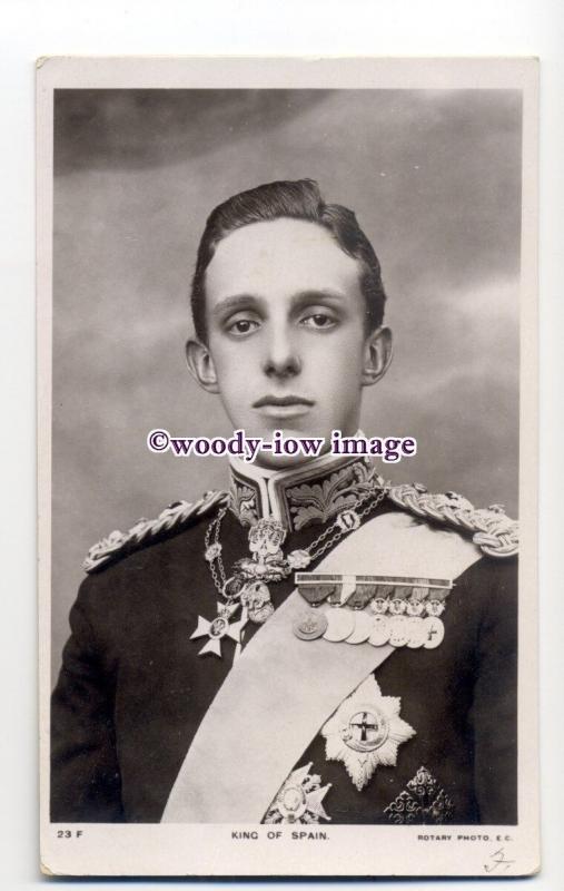 r1601 - Spanish Royalty - King Alfonso XIII - postcard