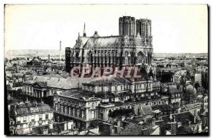 Old Postcard Reims Panorama taken from L & # 39Eglise St Jacques