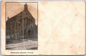 Postcard Norval Ontario c1907 Methodist Church RARE Split Ring Snelgrove ONT