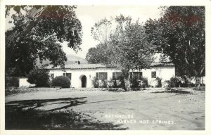 RPPC Postcard; Bathhouse, Warner Hot Springs CA, San Diego County Unposted