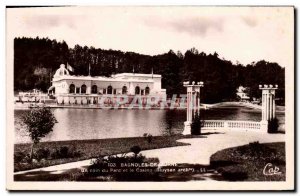 Old Postcard Bagnoles de L Orne A corner of the park and the casino