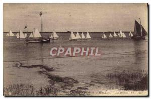 Postcard Old Boat Sailboat regatta Pauillac
