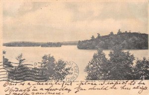 Waupaca Wisconsin Rainbow Lake Chain o'Lakes Vintage Postcard AA31449