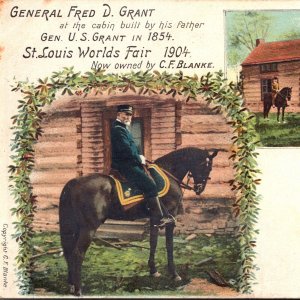 General Fred D Ulysses S Grant Cabin Civil War Horse 1904 St Louis Exposition