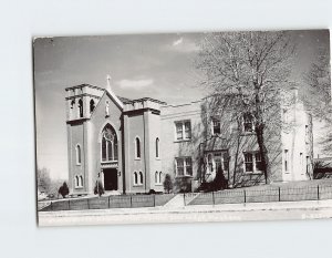 Postcard Immaculate Conception Church, Deer Lodge, Montana