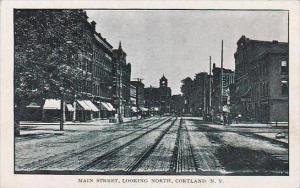 New York Cortland Main Street Looking North