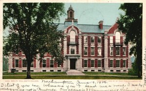 1906 Seelye Hall Smith College School Massachusetts MA Vintage Postcard