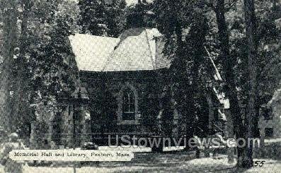 Memorial Hall & Library - Foxboro, Massachusetts MA