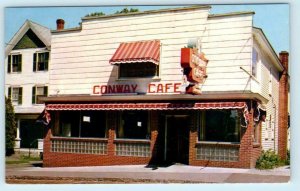 CONWAY, New Hampshire NH ~ Roadside CONWAY CAFE Pastry Shop c1960s Postcard