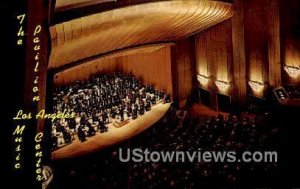 Music Center, Pavilion - Los Angeles, California CA Postcard