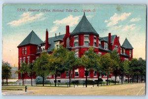 Lorain Ohio OH Postcard General Office National Tube Co. Exterior Building 1912