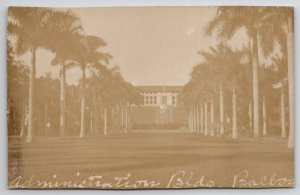 Balboa Administration Bulding Canal Zone Panama RPPC Postcard A47