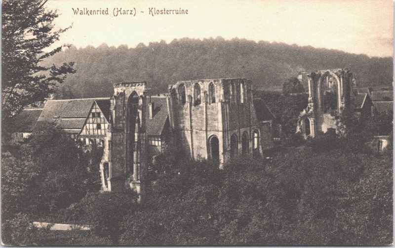 Germany Walkenried Harz Klosterruine Vintage Postcard 04.93