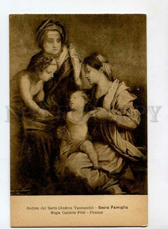 3149452 Sacra Famiglia Holy Family by del SARTO vintage PC