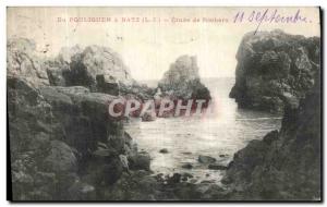 Old Postcard Pouliguen Batz has Rocks Study