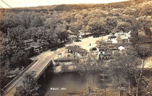 Noel MO Tydol Gas Station Aerial View Shadow Lake Cafe RPPC Postcard