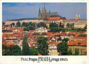 Postcard CZECH REPUBLIC Praha prague praga church architecture city town towers