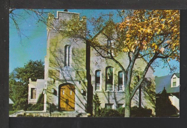 Immanuel Ev Lutheran Church,Waukegan,IL Postcard 