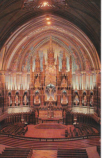 Canada Quebec Montreal Main Altar Notre Dame Church