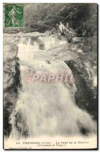 Old Postcard Treignac The Leap of Virolle