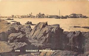 Sakonnet RI Harbor View RP Postcard #1189