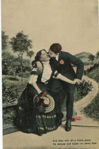 6 Vintage ROMANCE Postcards 1908 Set Th.EL Series 2023 