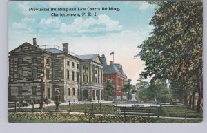 Provincial Building And Law Courts Building, Charlottetown PEI, 1923 Postcard