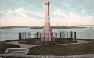 26218 ME, Portland, Cleeves Monument, Mackworth Island in distance