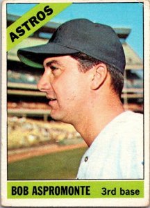 1966 Topps Baseball Card Bob Aspromonte Houston Astros sk2054