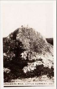 Little Current Ontario Dreamers Rock (Rick ??) ON Unused RPPC Postcard H50