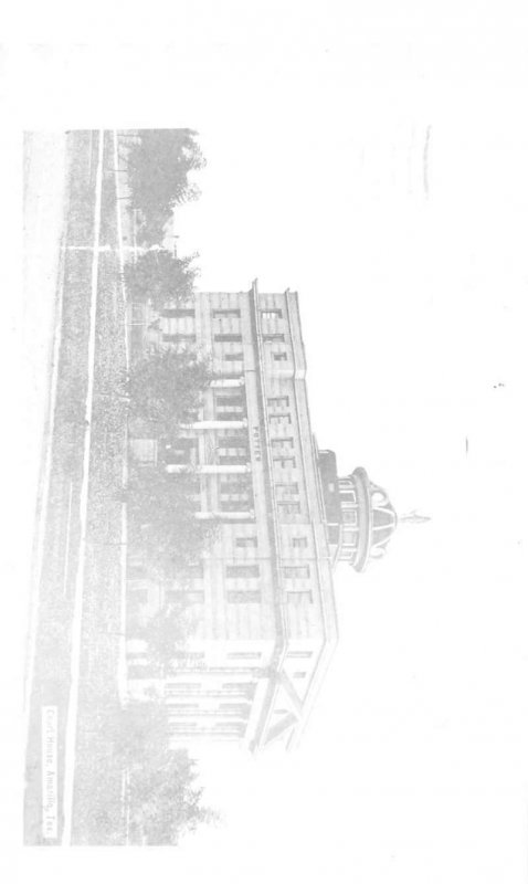 Amarillo Texas Court House Real Photo Vintage Postcard JF686781